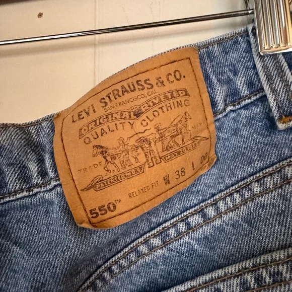 Levi's Men's Blue Jean Shorts Jorts - Picture 4 of 6